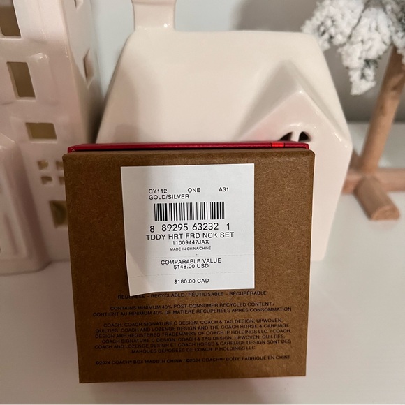 Teddy Bear Heart Friendship Necklace Set 🐻 - Picture 11 of 11